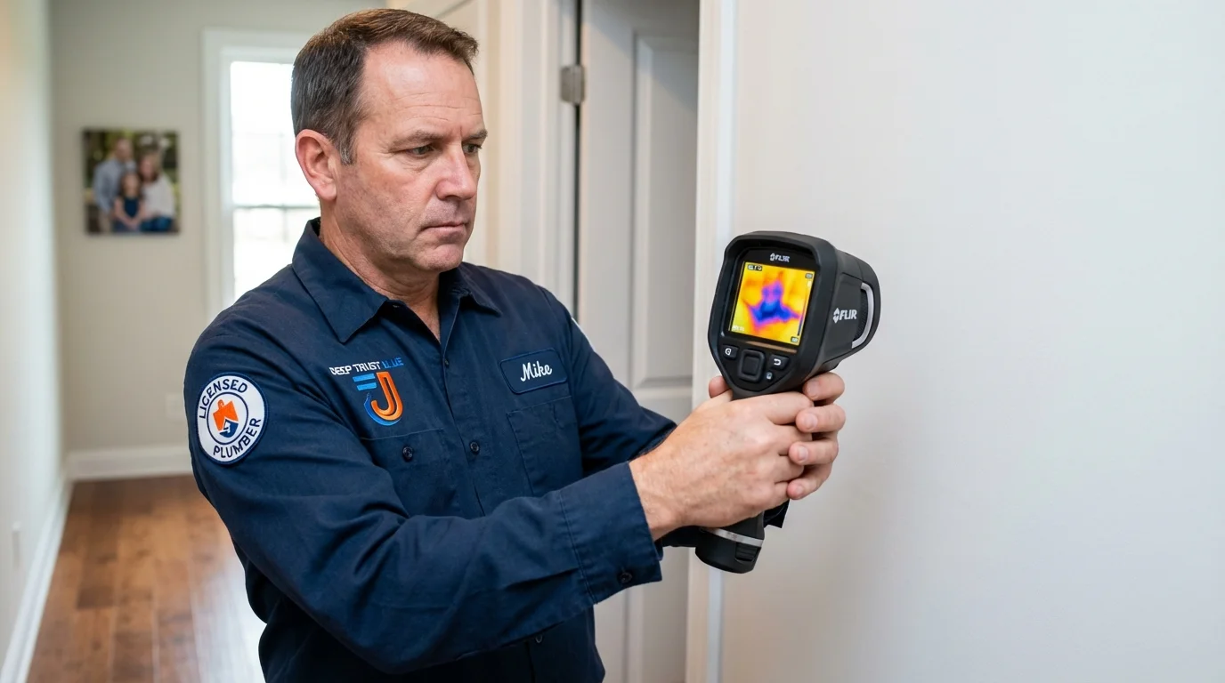 Thermal imaging leak detection by Johns Plumbing LLC in Lafayette Hill